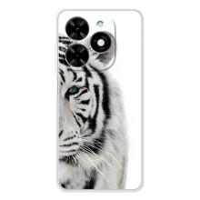 Чехлы с картинками животных Tecno Spark Go 2025 (Белый Тигр)