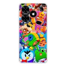 Чехлы Brawl Stars для Tecno Spark Go 2025 (AlphaPrint)