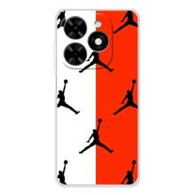 Чохли для Tecno Spark Go 2025 - з картинкою JORDAN (AlphaPrint) (Лого Джордан)