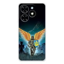 Чехлы с картинкой ЗСУ для Tecno Spark Go 2025 (AlphaPrint) – Солдат ЗСУ