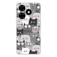 Чохли з Котиками для Tecno Spark Go 2025 (VPrint) (Мальовані котики)