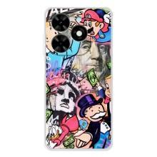 Чехлы с крутыми принтами для Tecno Spark Go 2025 - (PREMIUMPrint) (Monopoly man)