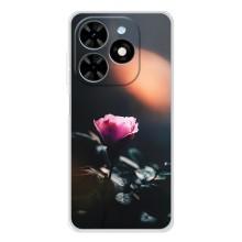Чехлы с принтом Розочки для Tecno Spark Go 2025 – Цветок ночной