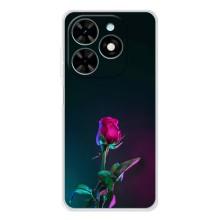 Чехлы с принтом Розочки для Tecno Spark Go 2025 – Ночная роза