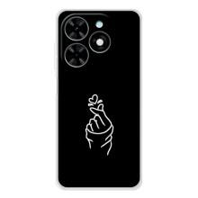 Чехлы (Знак сердечка) на Tecno Spark Go 2025 – Знак Сердечка