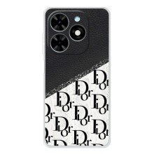 Чохол (Dior, Prada, YSL, Chanel) для Tecno Spark Go 2025 – Діор