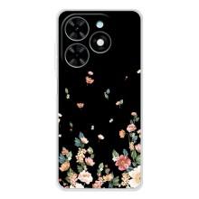 Чехол для Спарк Гоу 2025 - с принтом (Дизайнерские) (AlphaPrint) (Маленькие цветы)