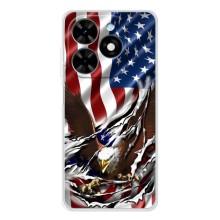 Чехол Флаг USA для Tecno Spark Go 2025 – Флаг USA