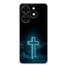 Християнські Чохли для Tecno Spark Go 2025 (AlphaPrint) (Хрест і місто)