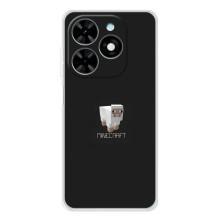 Чехол Майнкрафт на Tecno Spark Go 2025 (AlphaPrint) Minecraft