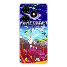 Чохол майнкрафт для Tecno Spark Go 2025 – MINECRAFT