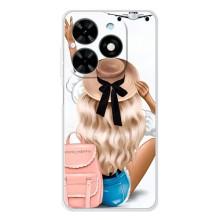 Чехол с печатью для Tecno Spark Go 2025 - (Мода) (AlphaPrint) (Путешествие)