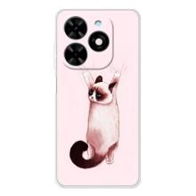 Чехол на Спарк Гоу 2025 с Котами (VPrint) (Котик падает)