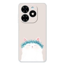 Чохол на тематику: Коти для Tecno Spark Go 2025 – Білий котик