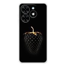 Чехол с изображением  вкусной еды для Tecno Spark Go 2025 – Чёрная клубника
