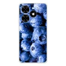 Чехол с изображением  вкусной еды для Tecno Spark Go 2025 – Голубика