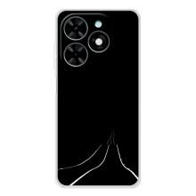 Чехол с картинками на черном фоне для Tecno Spark Go 2025 – Дорога
