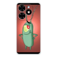 Чохол з картинкою "Одноокий Планктон" на Tecno Spark Go 2025 (Стильний Планктон)