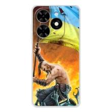 Чехол с картинкой (Патриотический КОЗАК) на Tecno Spark Go 2025 – Сильный Козак