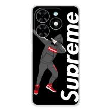 Чехол для Tecno Spark Go 2025 с картинкой Supreme (AlphaPrint) – Деб Суприм
