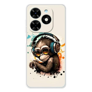 Чехол с Обезьянами Tecno Spark Go 2025 - (AlphaPrint)