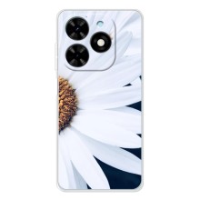 Чохол з ромашками на Tecno Spark Go 2025 – Пів ромашки
