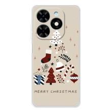 Чехол Санта Клаус для Tecno Spark Go 2025 – Merry Christmas