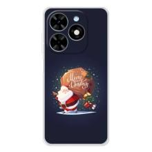 Чехол Санта Клаус для Tecno Spark Go 2025 – Подарки от Санты