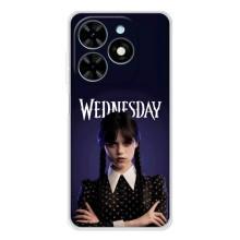 Чехлы Венсдей на Tecno Spark Go 2025 Уэнсдей (AlphaPrint) (Wednesday)