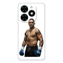 Чехол с картинкой Александр Усик для Tecno Spark Go 2025 – Усик на белом