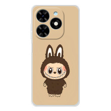 Чохол з Лабубу на Tecno Spark Go 2025 (Коричневий Лабубу)