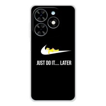 Чехол с логотипом Найк на Tecno Spark Go 2025 – Nike just do it