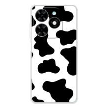 Чехол с принтом коровы на Спарк Гоу 2025 – Черный принт