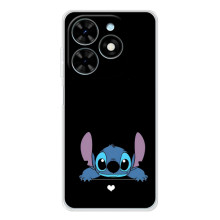 Чохол з принтом Стіч на Tecno Spark Go 2025 (Стіч на чорному)