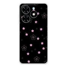 Чехол с розовым рисунком для Tecno Spark Go 2025