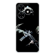 Чехол с украинским воином на Tecno Spark Go 2025 – Украинский снайпер