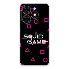 Чохол Гра в кальмара для Tecno Spark Go 2025 – Лого гра кальмара