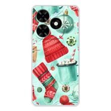 Новогодние Чехлы для Спарк Гоу 2025 (VPrint) (Одежда НГ)