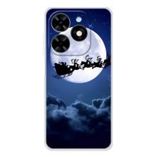 Новогодние Чехлы для Спарк Гоу 2025 (VPrint) (Санта - луна)