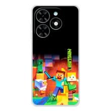 Чохли для Tecno Spark Go 2025 (Персонажі МайнКрафт) (Герой Майнкрафт)