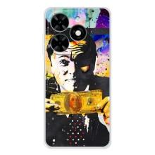 Популярные Чехлы с картинками для Спарк Гоу 2025 (Волк с Уолл-стрит)