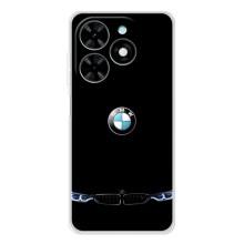 Силіконовий бампер з картинкою машини на Tecno Spark Go 2025 (Чорний BMW)