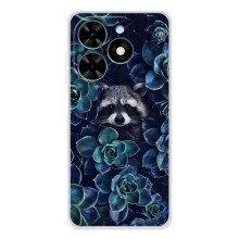Силіконовий Чохол з Энотами  на Tecno Spark Go 2025 – В квітах