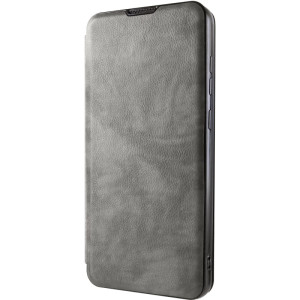 Кожаный чехол-книжка Belora для TECNO Spark Go 3 – Серый