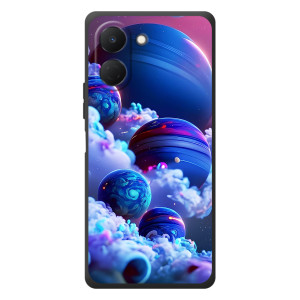 Чехлы КОСМОС для TECNO Spark Go 3 – Синие планеты