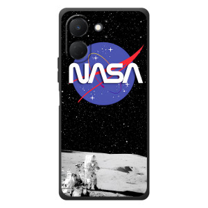 Силиконовый бампер с принтом "Наса" на TECNO Spark Go 3 – Nasa на луне