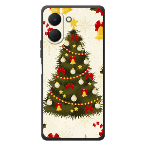 Чехол Новогодняя Елка на TECNO Spark Go 3 (Новогодний принт)