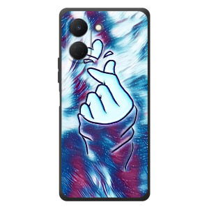 Чохол з принтом для TECNO Spark Go 3 (AlphaPrint - Знак сердечка)