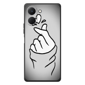 Чохол з принтом для TECNO Spark Go 3 (AlphaPrint - Знак сердечка)