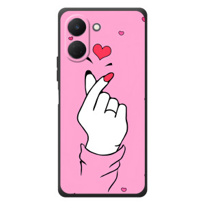 Чохол з принтом для TECNO Spark Go 3 (AlphaPrint - Знак сердечка)
